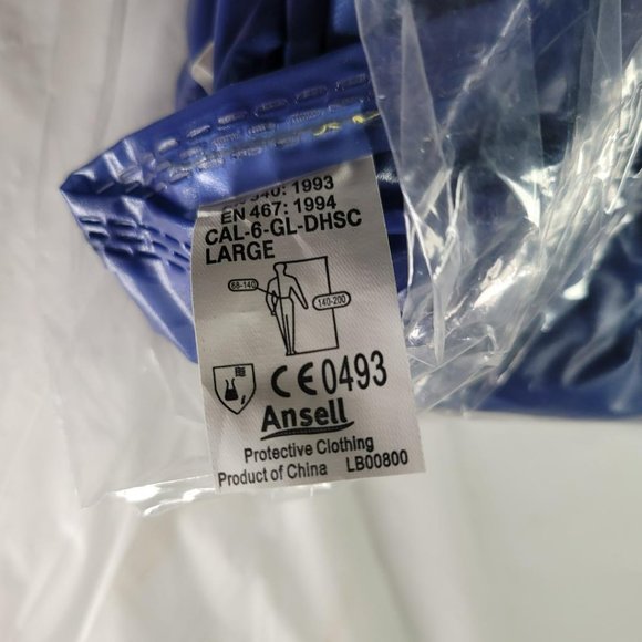 CPP Ansell 56-904 Large WASHABLE Chemical Splash Resistant PVC Apron Coat PPE - Picture 3 of 7